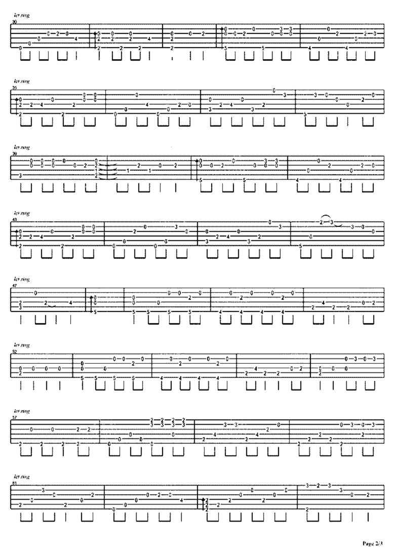 《体面》吉他独奏谱-唐恬,于文文