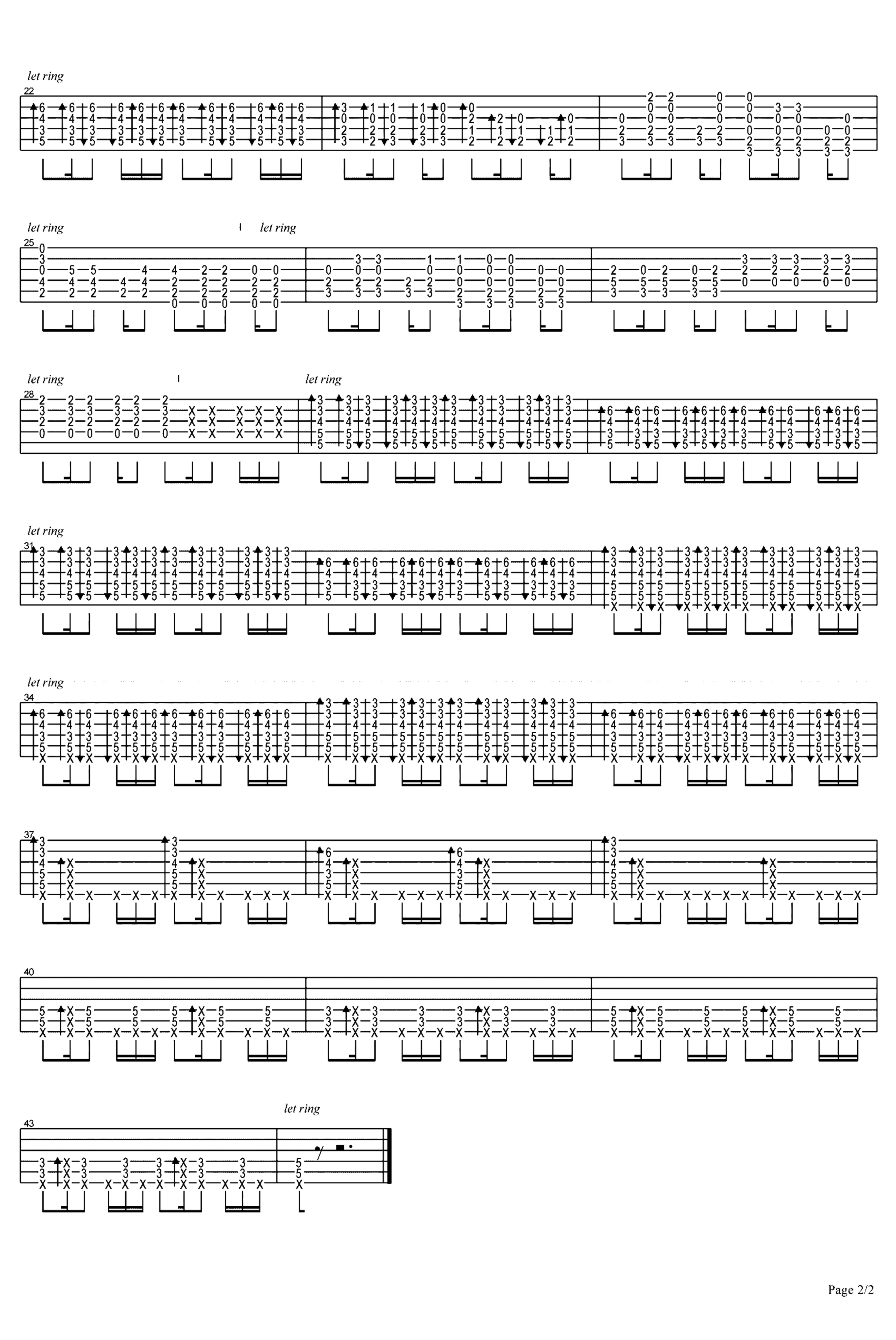 《Remember Me》吉他独奏谱-Kristen