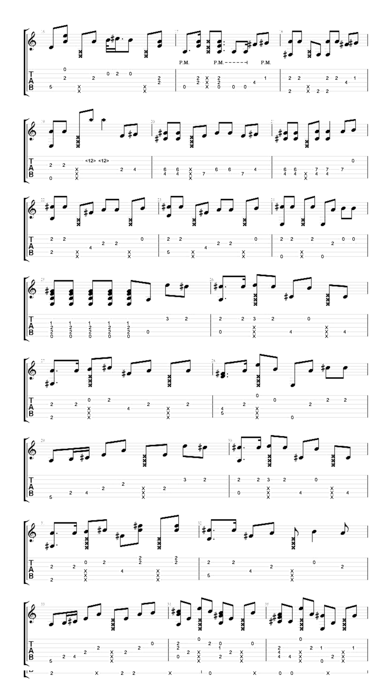 《告白气球》吉他独奏谱-方文山,周杰伦