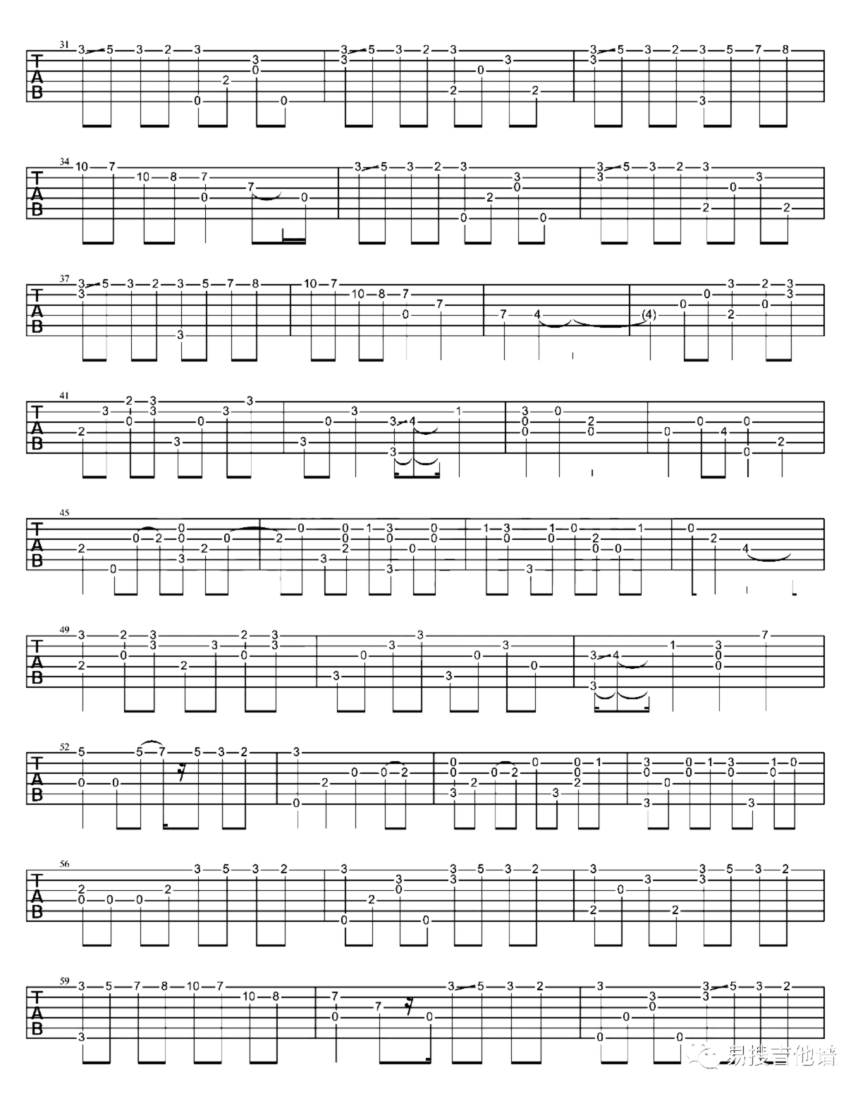 《River Flows In You》吉他独奏谱-郑成河