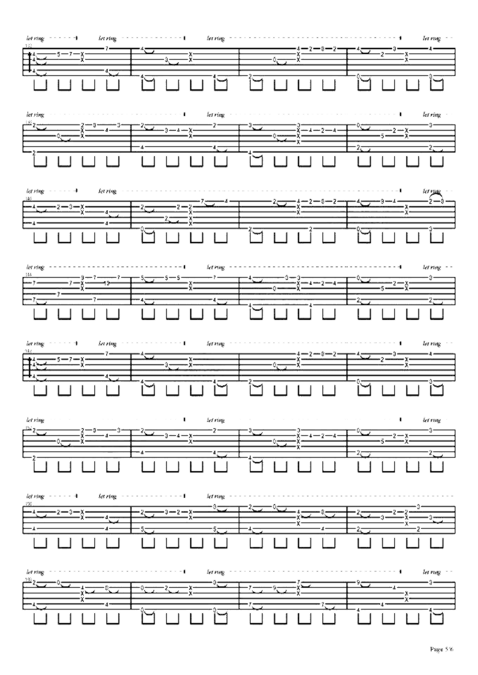 《我的一个道姑朋友》吉他独奏谱-