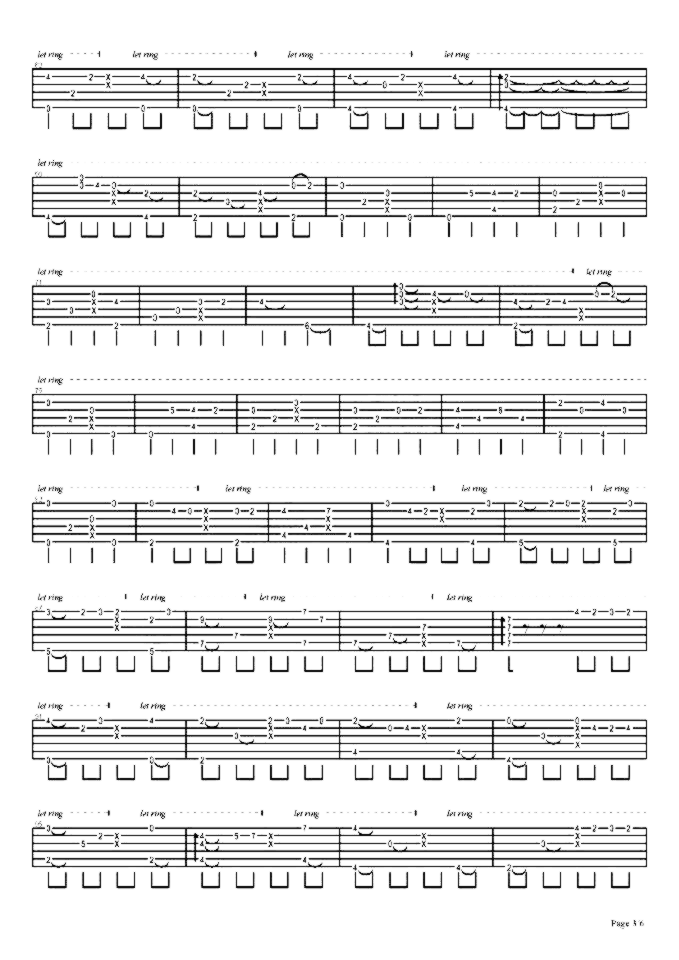 《我的一个道姑朋友》吉他独奏谱-