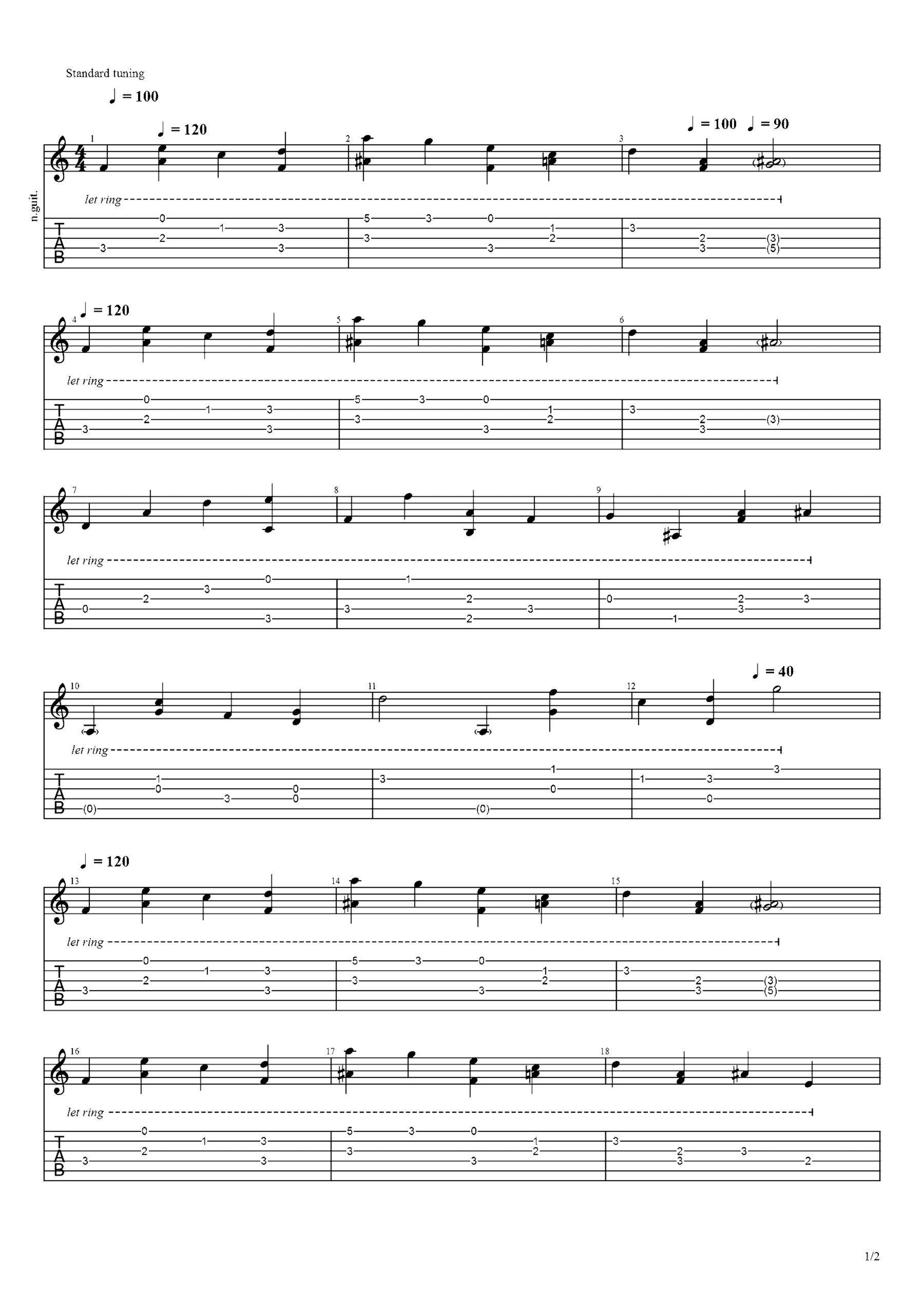 《Muse》吉他独奏谱-山下宏明