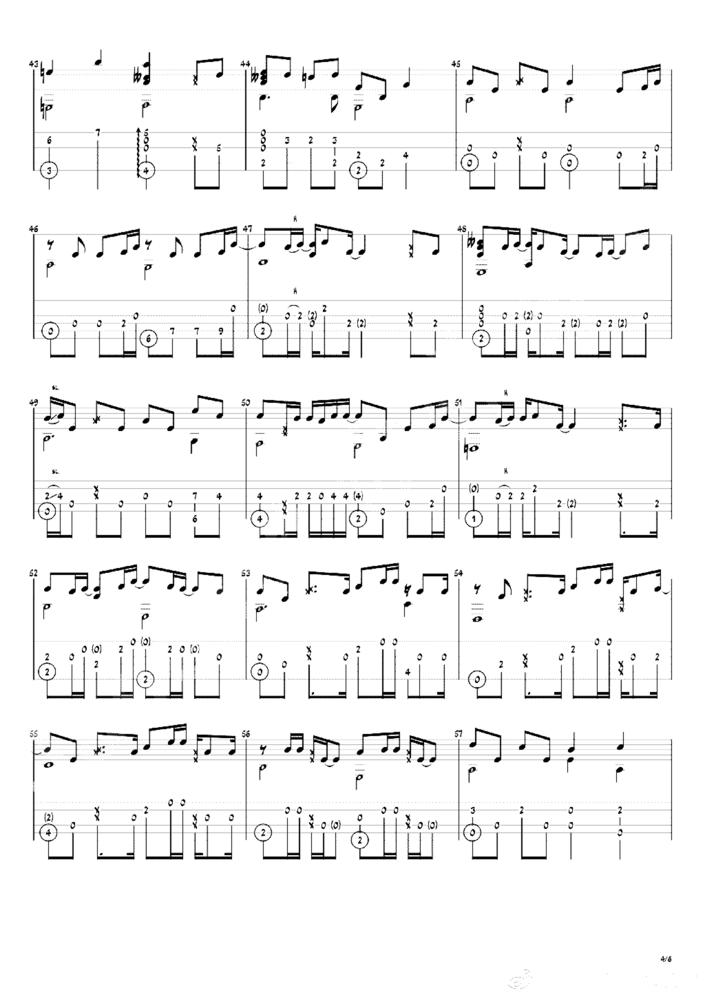 《等你下课》吉他独奏谱-周杰伦