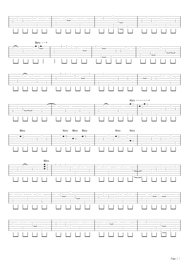 《我好像在哪见过你》吉他独奏谱-薛之谦
