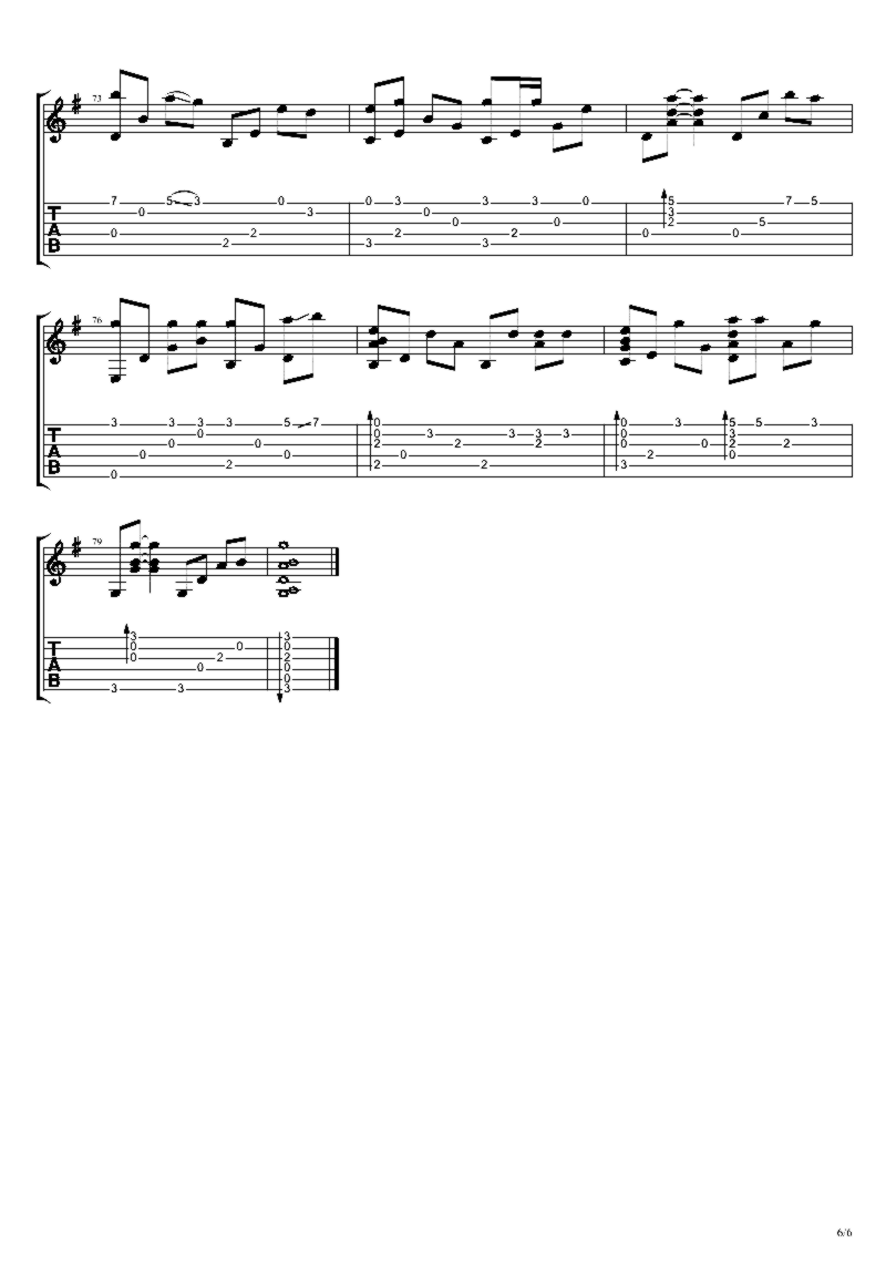 《离别的车站》吉他独奏谱-琼瑶,徐嘉良