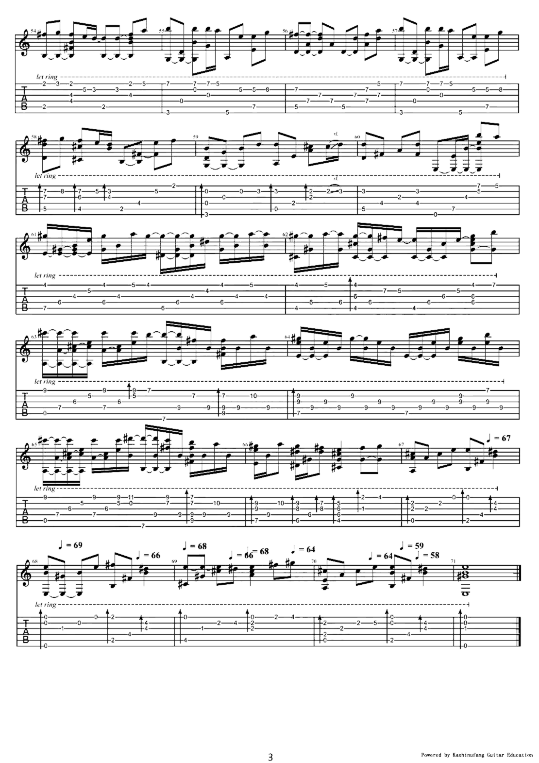 《童话》吉他独奏谱-光良