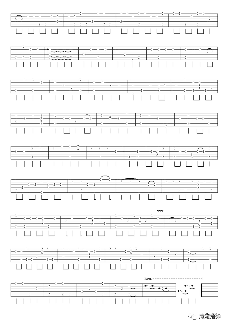 《年少有为》吉他独奏谱-李荣浩