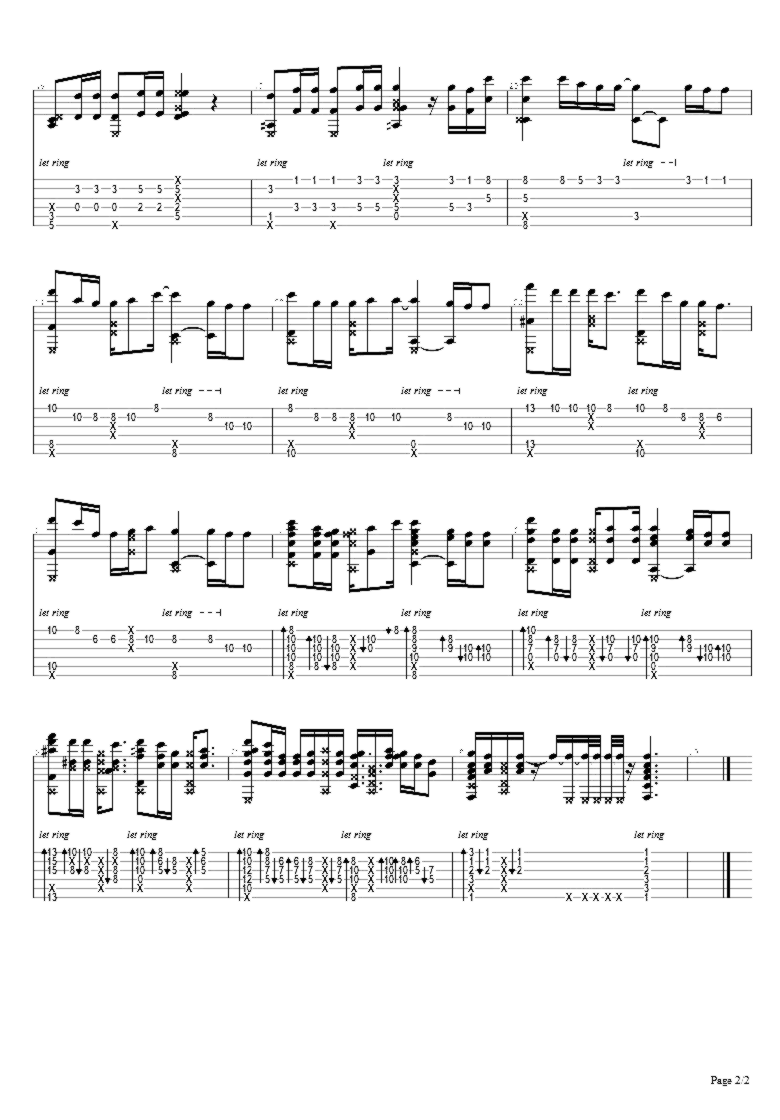 《离骚吉他》吉他独奏谱-金玟岐