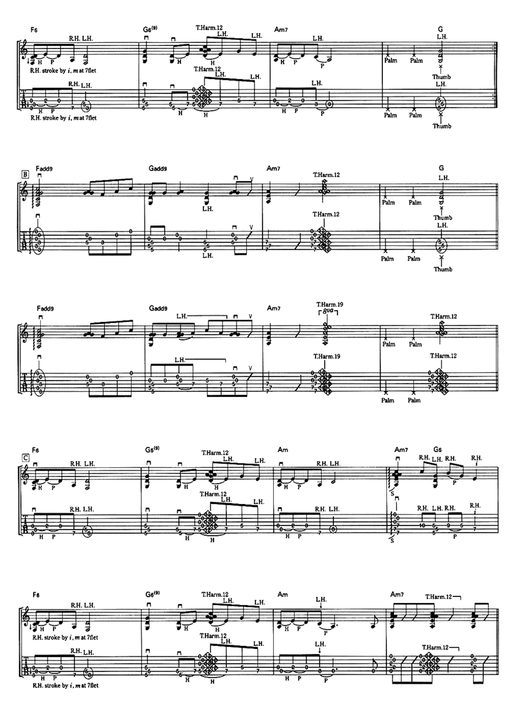 《Merry Christmas Mr.Lawrence》吉他独奏谱-坂本龙一
