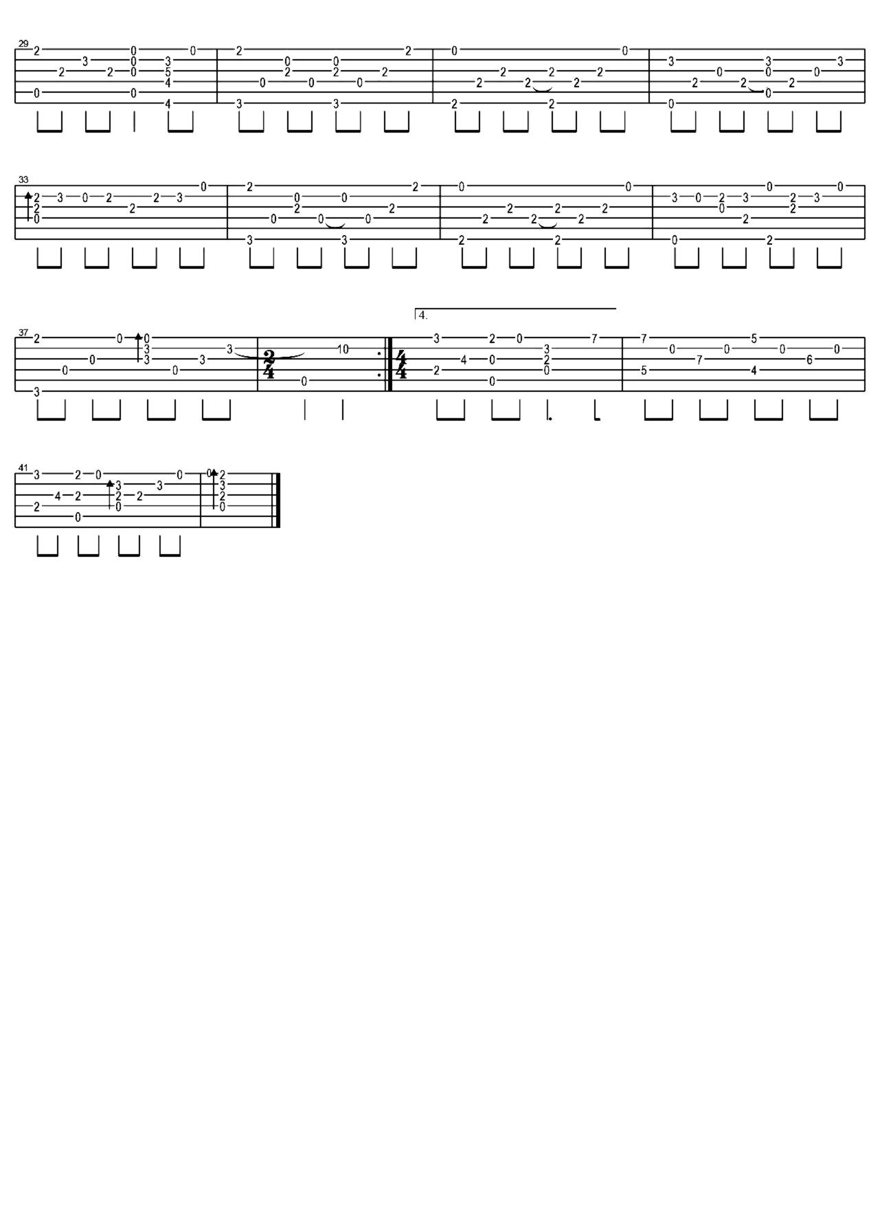 《Wind Song》吉他独奏谱-押尾桑