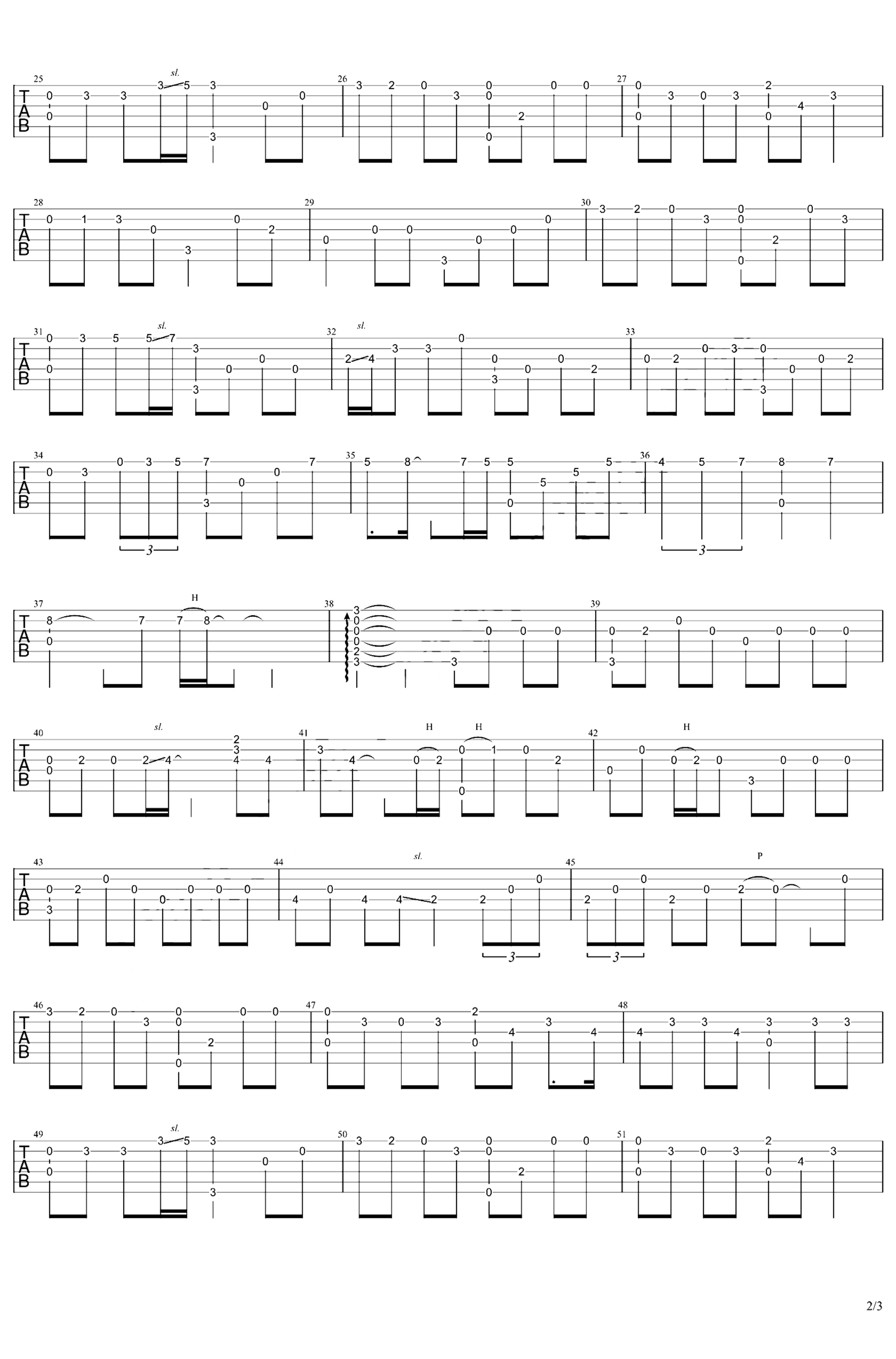 《虹之间》吉他独奏谱-金贵晟