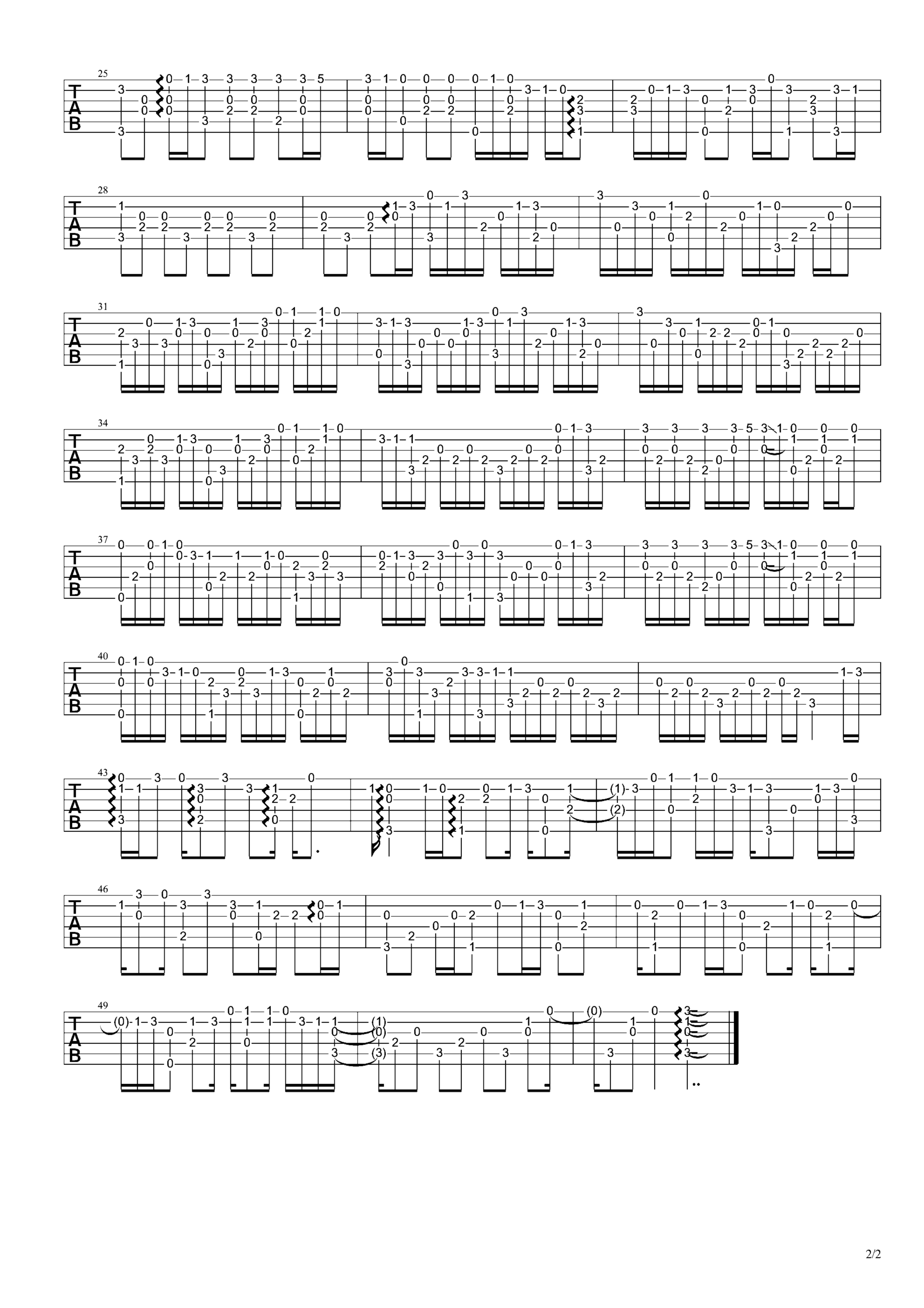 《Always with me》吉他独奏谱-木村弓