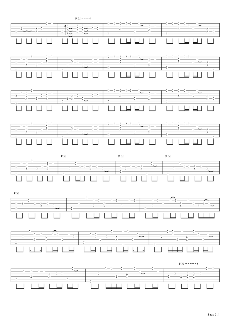《如约而至》吉他独奏谱-许嵩