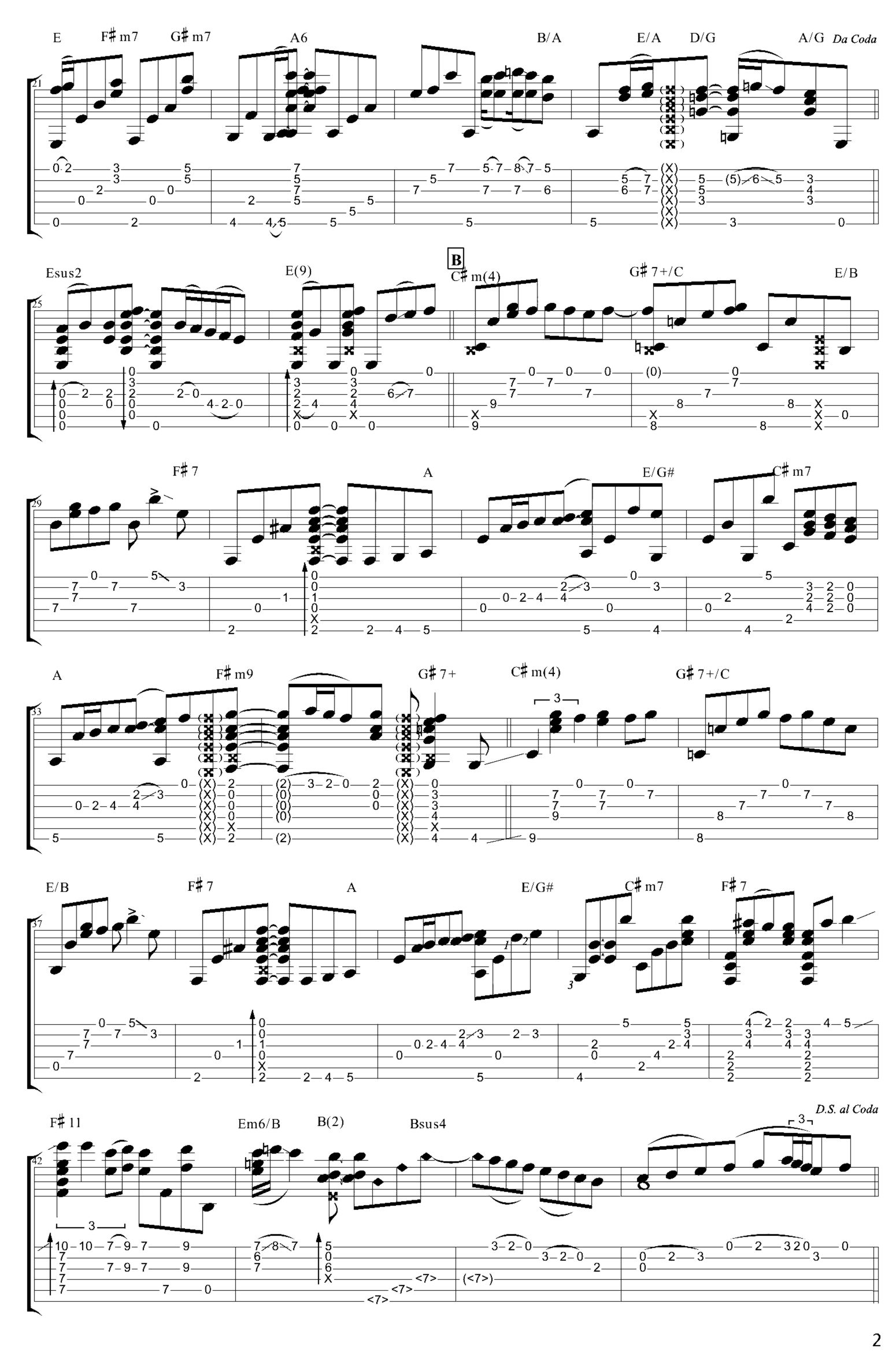 《Angelina》吉他独奏谱-Tommy