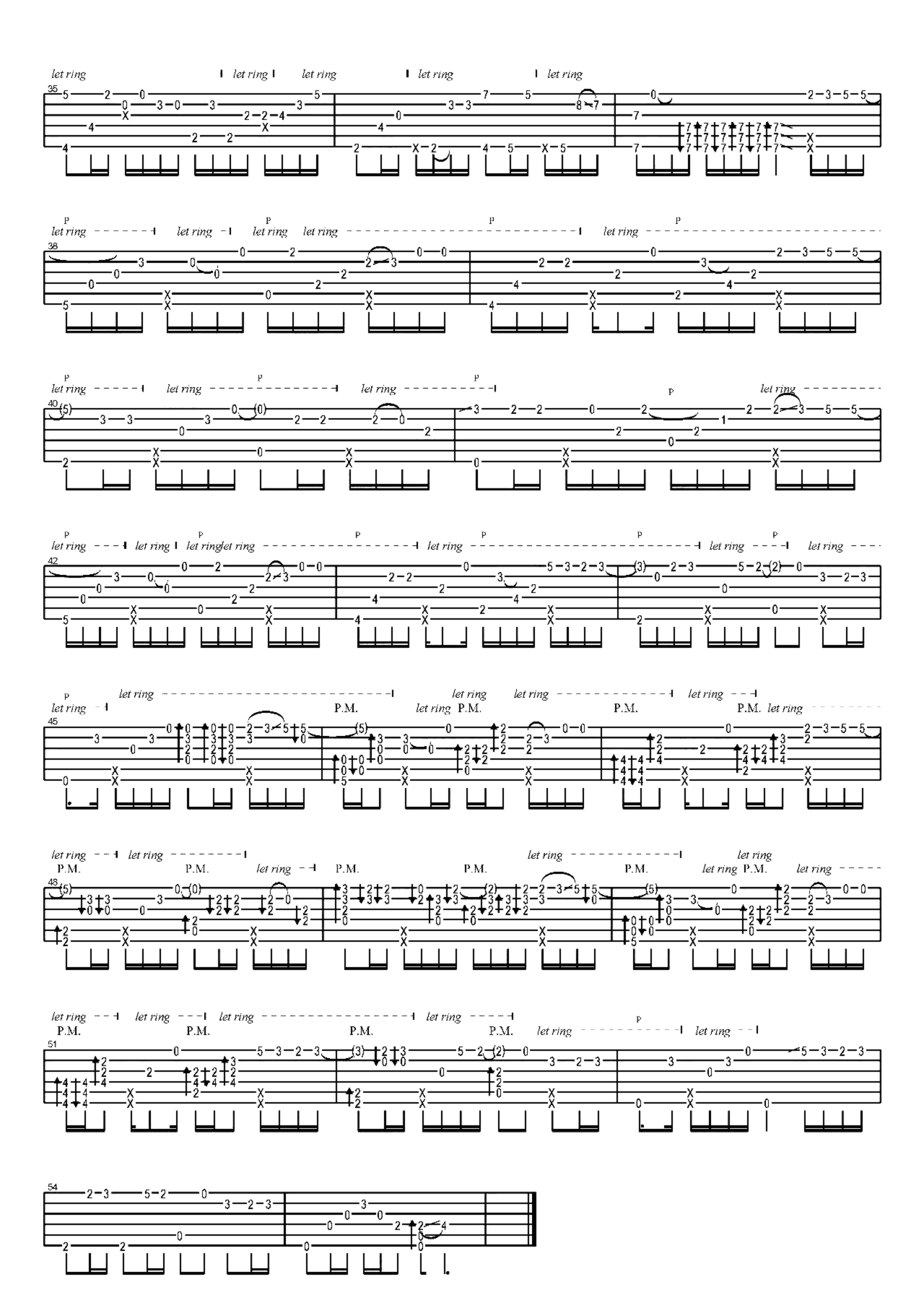 《夏天的风》吉他独奏谱-周杰伦