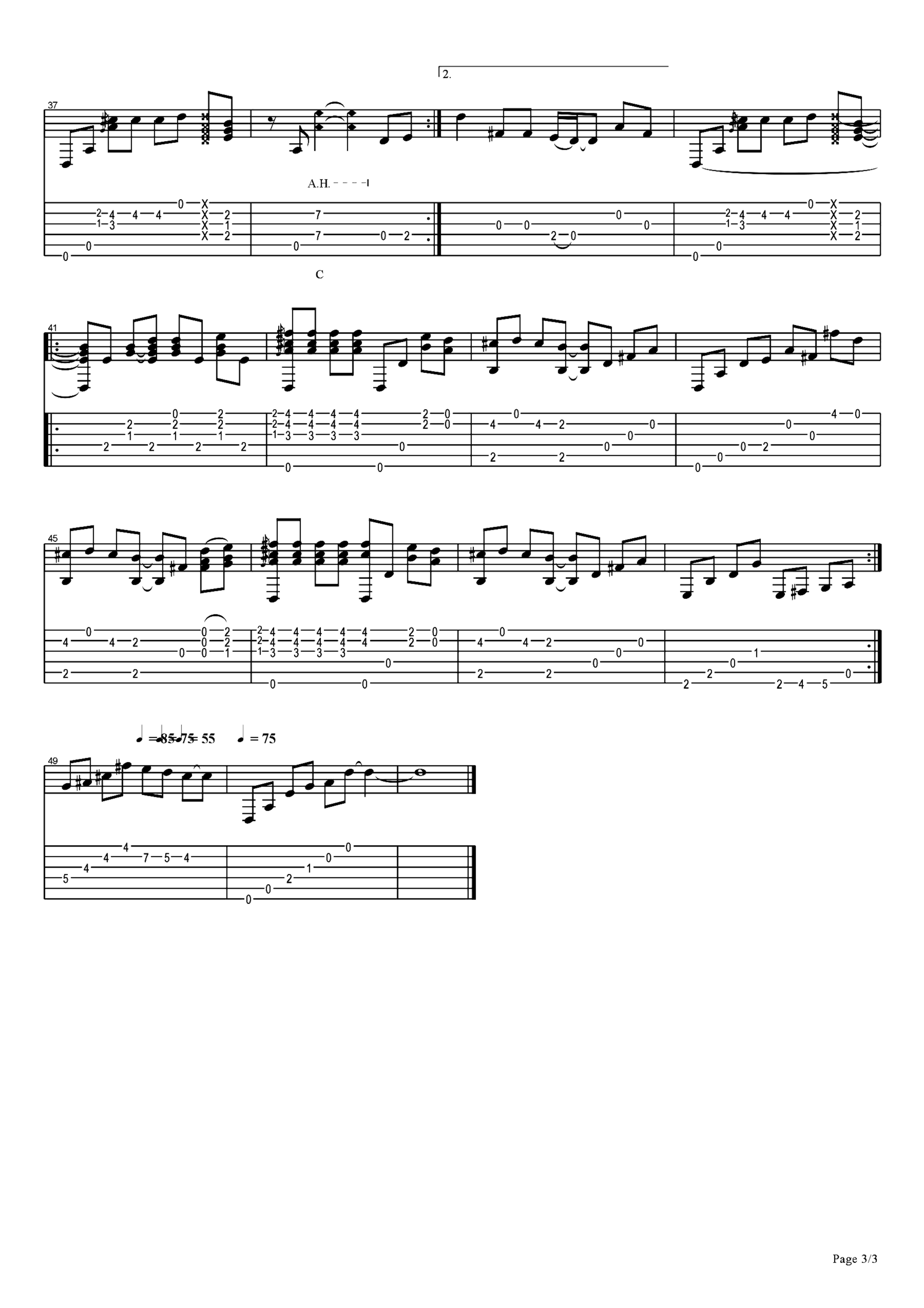 《昨日重现》吉他独奏谱-卡朋特兄妹