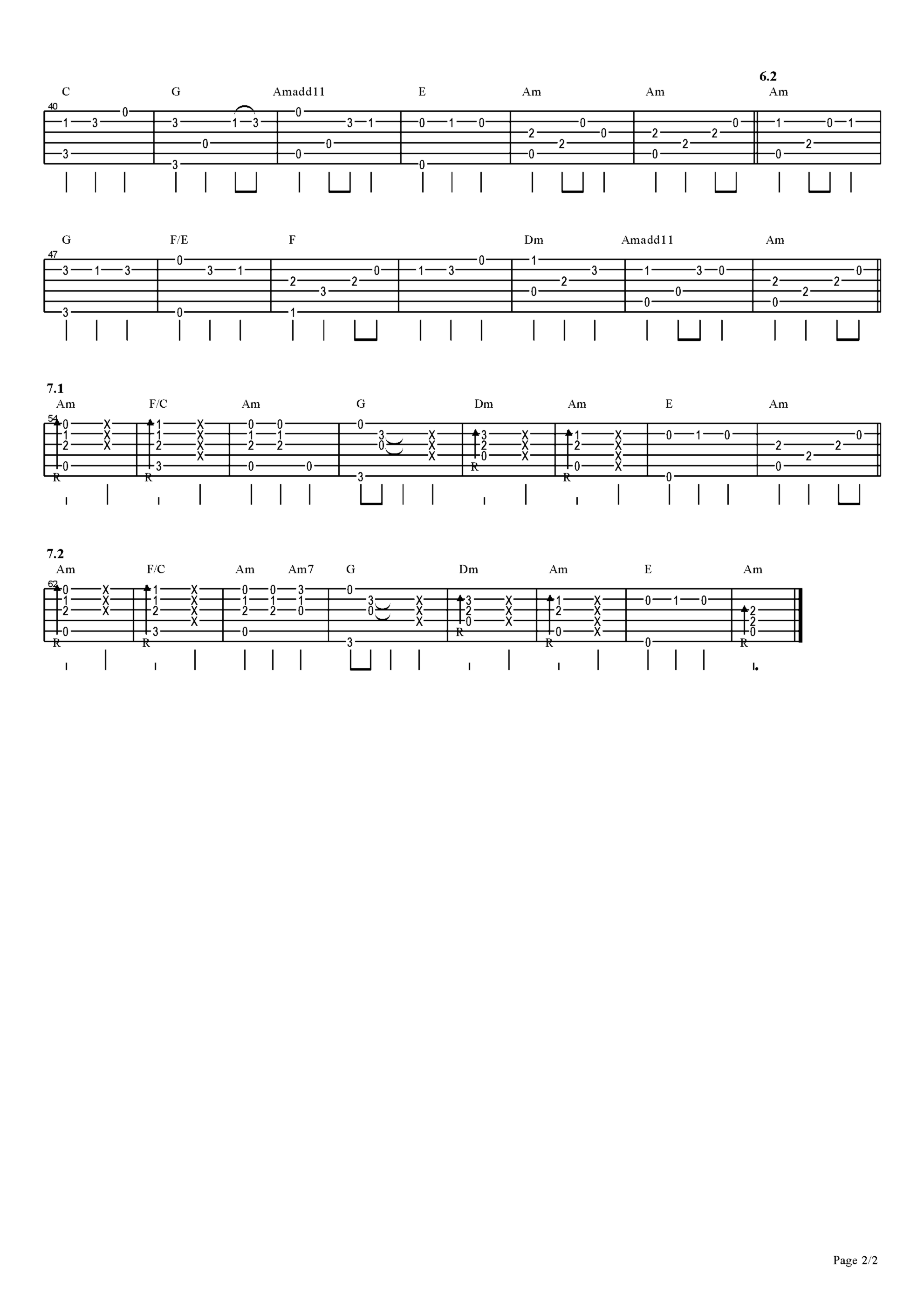 《加勒比海盗》吉他独奏谱-Klaus