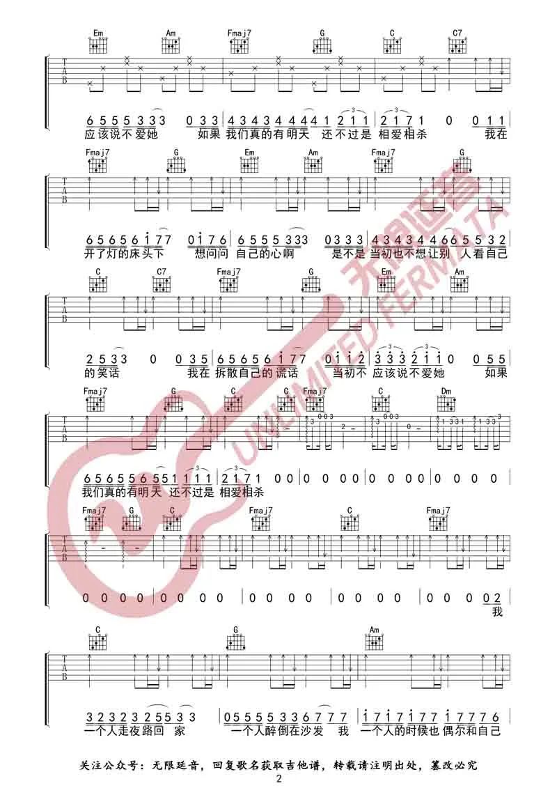 隔壁老樊《关于孤独我想说的话》吉他谱_C调弹唱谱_图片吉他谱