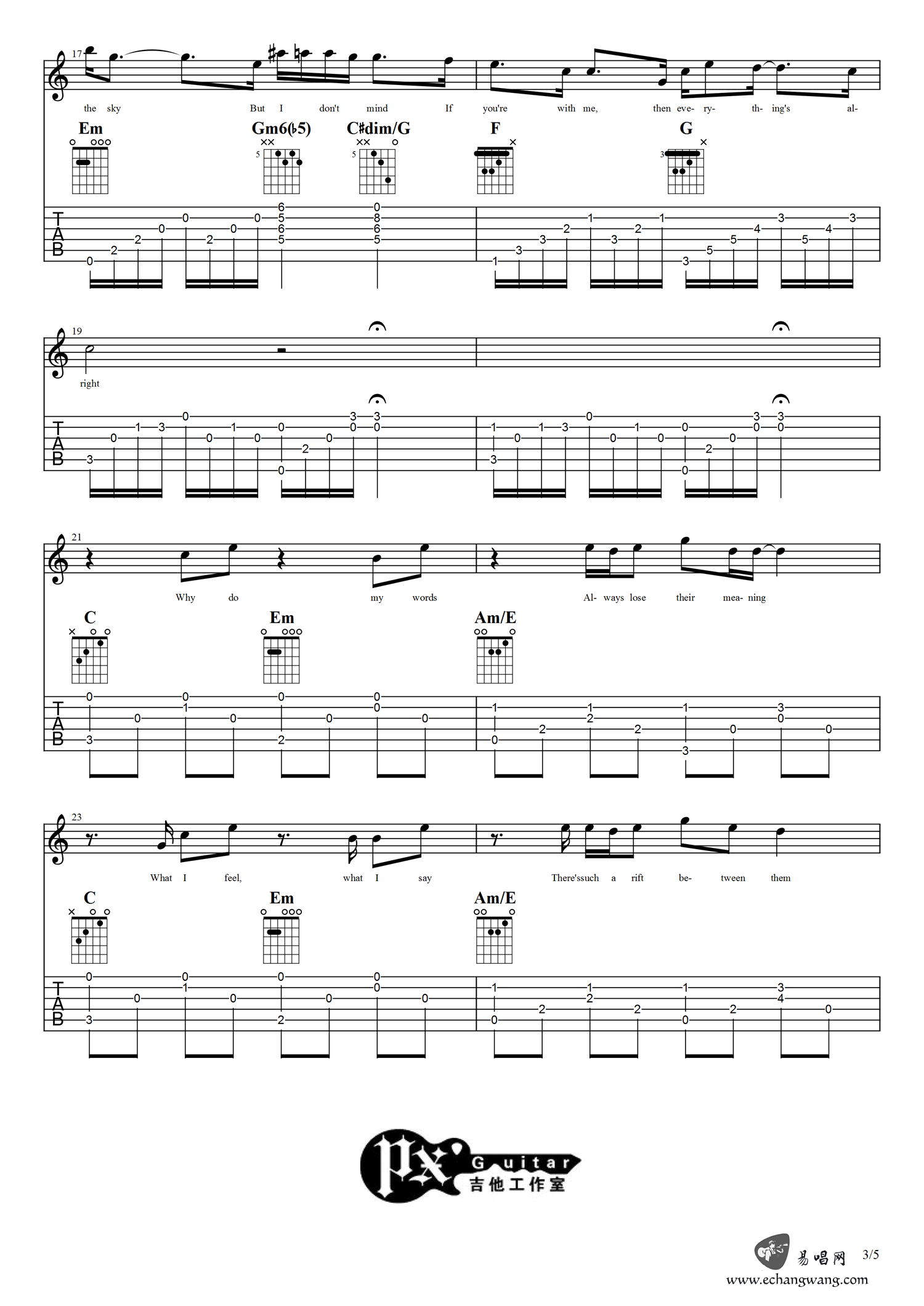 Laura Shigihara《Everything's Alright》吉他谱_C调原版弹唱谱