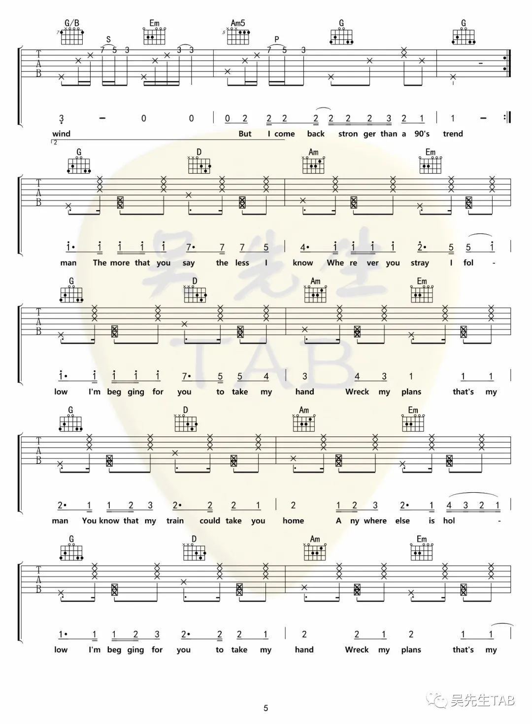 Taylor Swift《Willow》吉他谱_G调原版弹唱谱