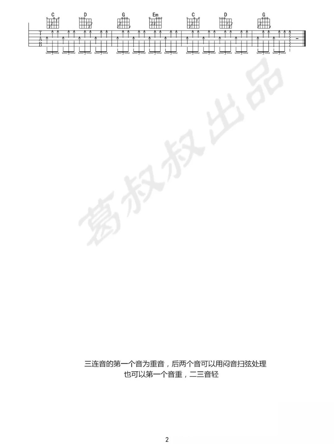 Clairo《Bubble Gum》吉他谱_C调指法扫弦版 Clairo《Bubble Gum》吉他谱_C调指法扫弦版