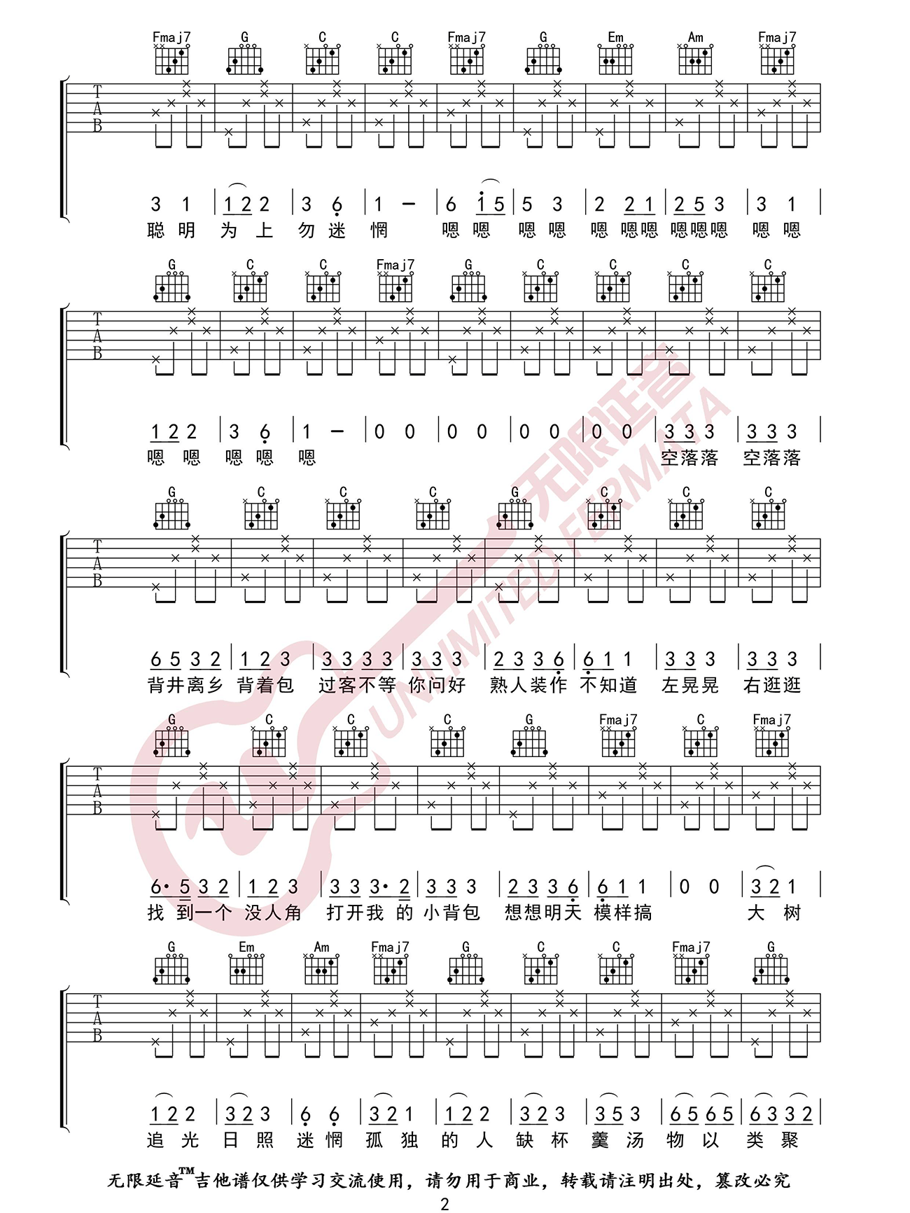 要不要买菜《卑微小调》吉他谱_C调原版弹唱谱 要不要买菜《卑微小调》吉他谱_C调原版弹唱谱