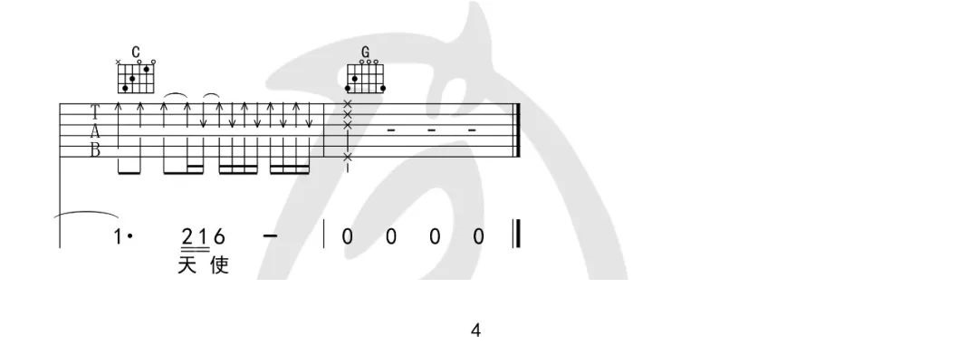逃跑计划《伟大的友谊》吉他谱_G调扫弦版