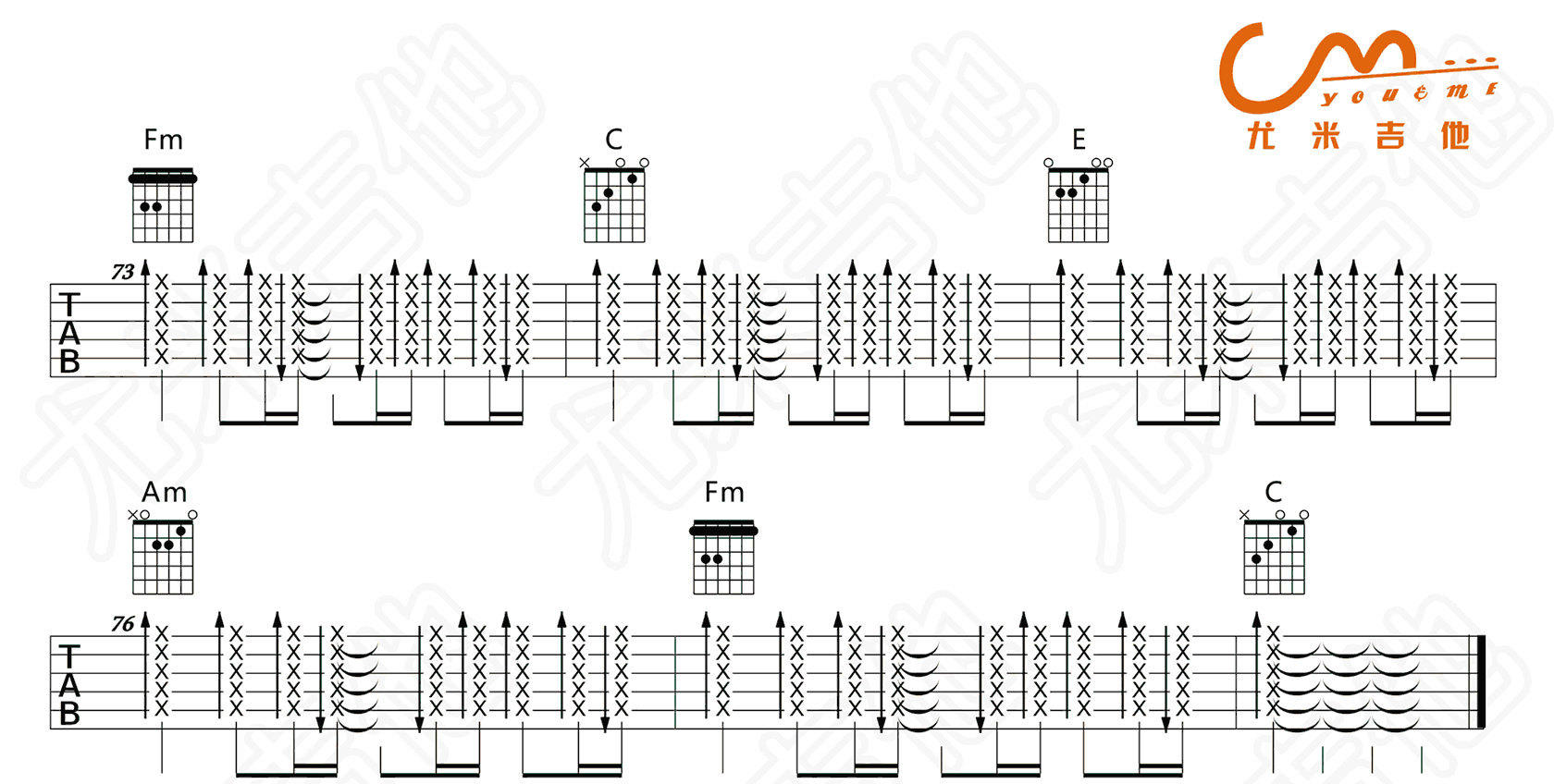 苏打绿《燕窝》吉他谱_C调指法简单版弹唱谱