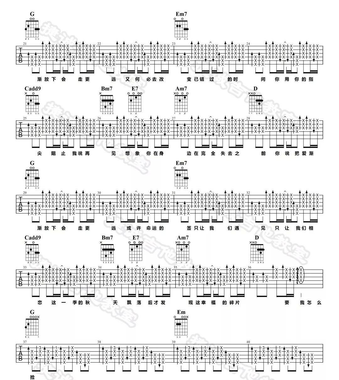 周杰伦《不能说的秘密》吉他谱_G调指法弹唱谱-图2