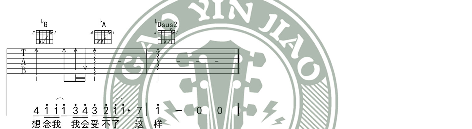 林俊杰《修炼爱情》吉他谱_C调指法简单版-图3