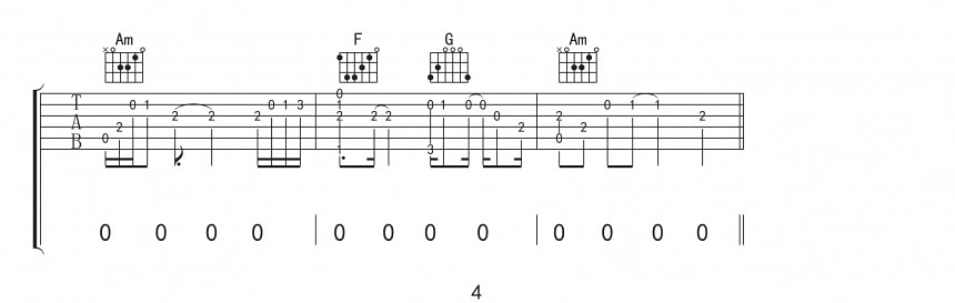 银临/Aki阿杰《牵丝戏》吉他谱_C调原版弹唱谱-图4