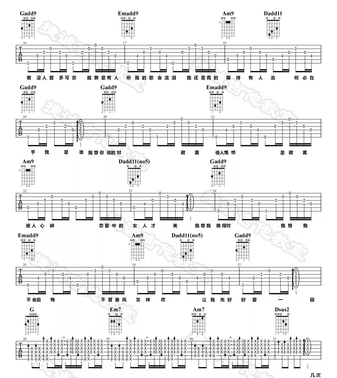 李宗盛《不必在乎我是谁》吉他谱_G调原版弹唱谱-图2