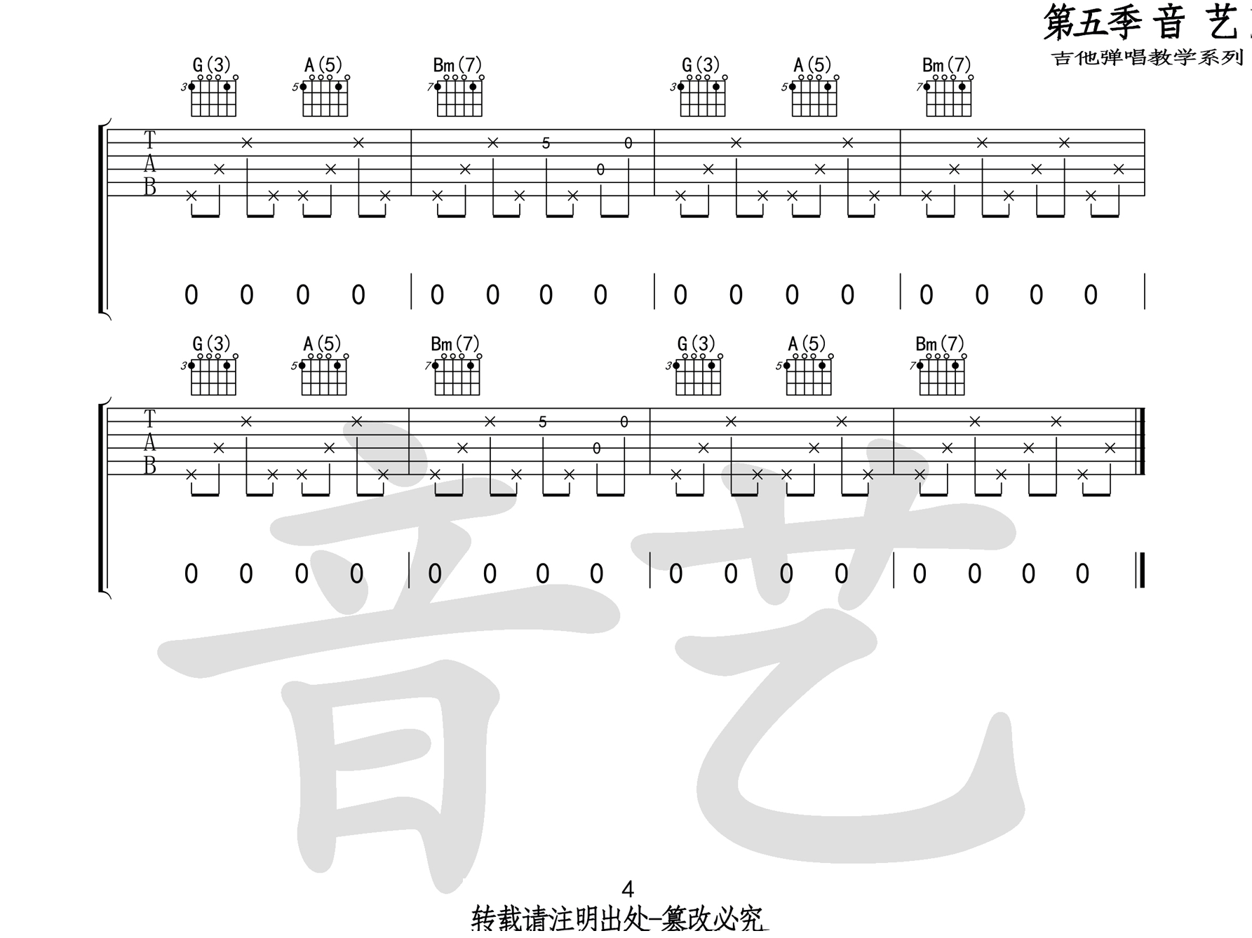 万能青年旅店《杀死那个石家庄人》吉他谱_D调原版弹唱谱-图4
