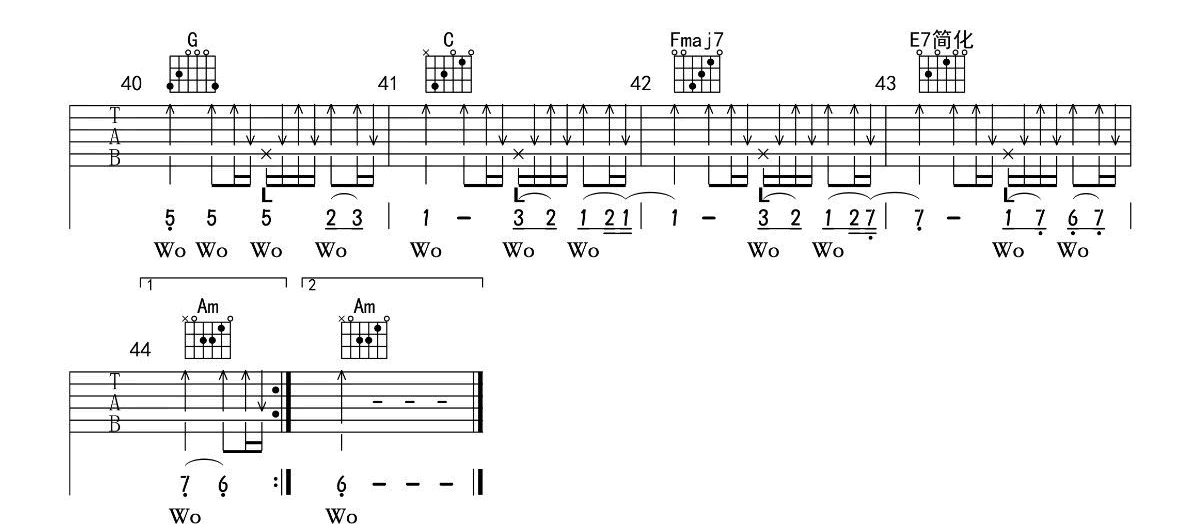 Beyond《冷雨夜》吉他谱_C调指法原版吉他谱_吉他弹唱视频教学-图3