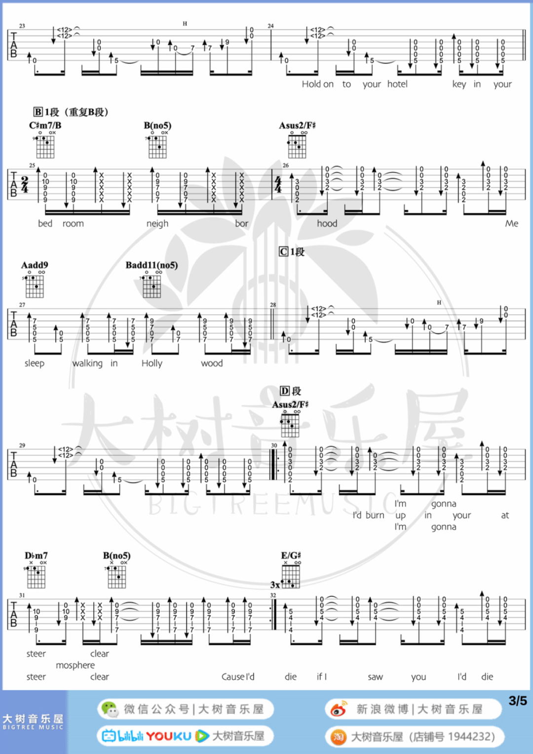 In Your Atmosphere吉他谱_John Mayer_吉他弹唱视频教学-图3