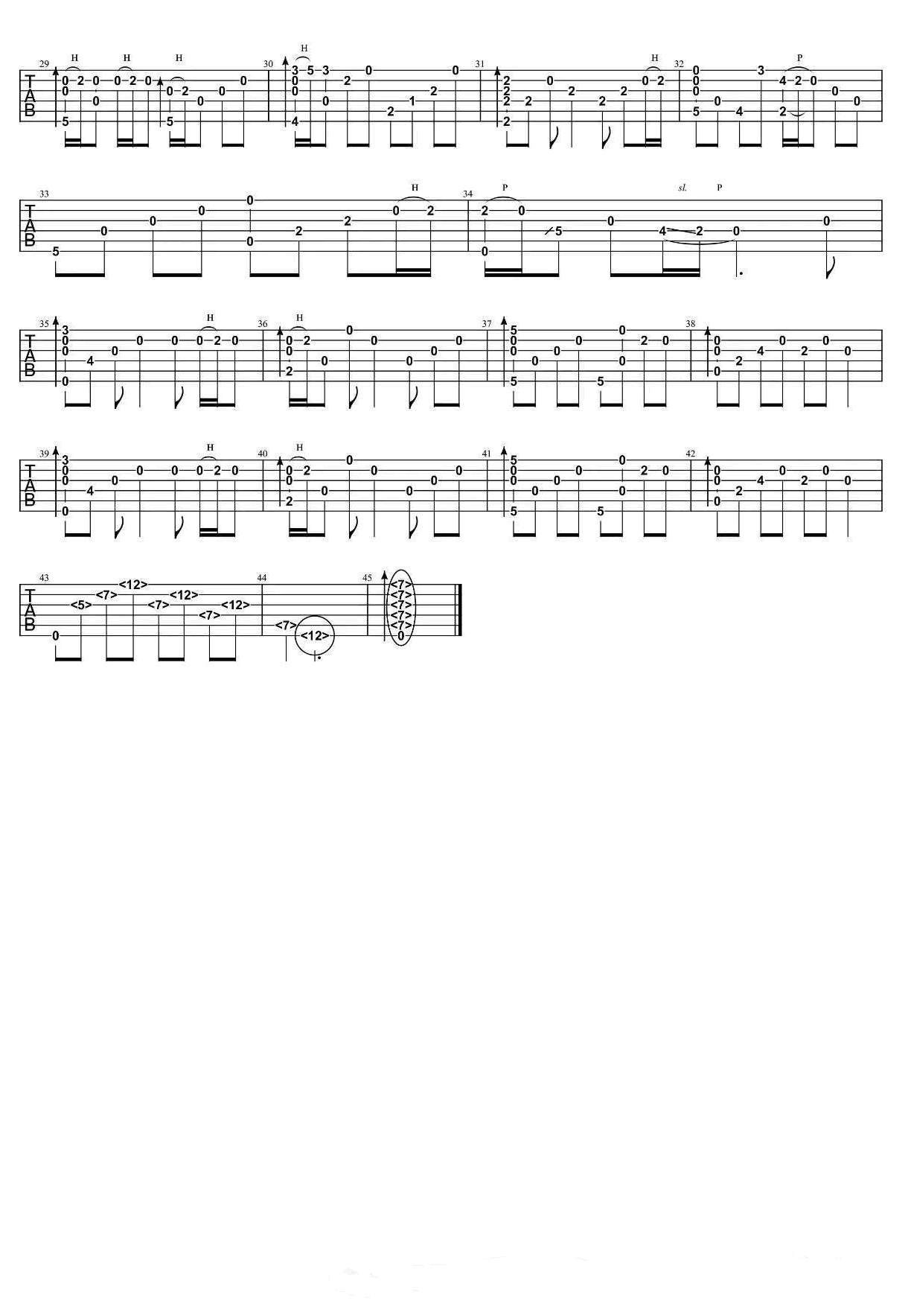 陈奕迅好久不见指弹谱 胡洋改编独奏谱_吉他指弹教学-图2