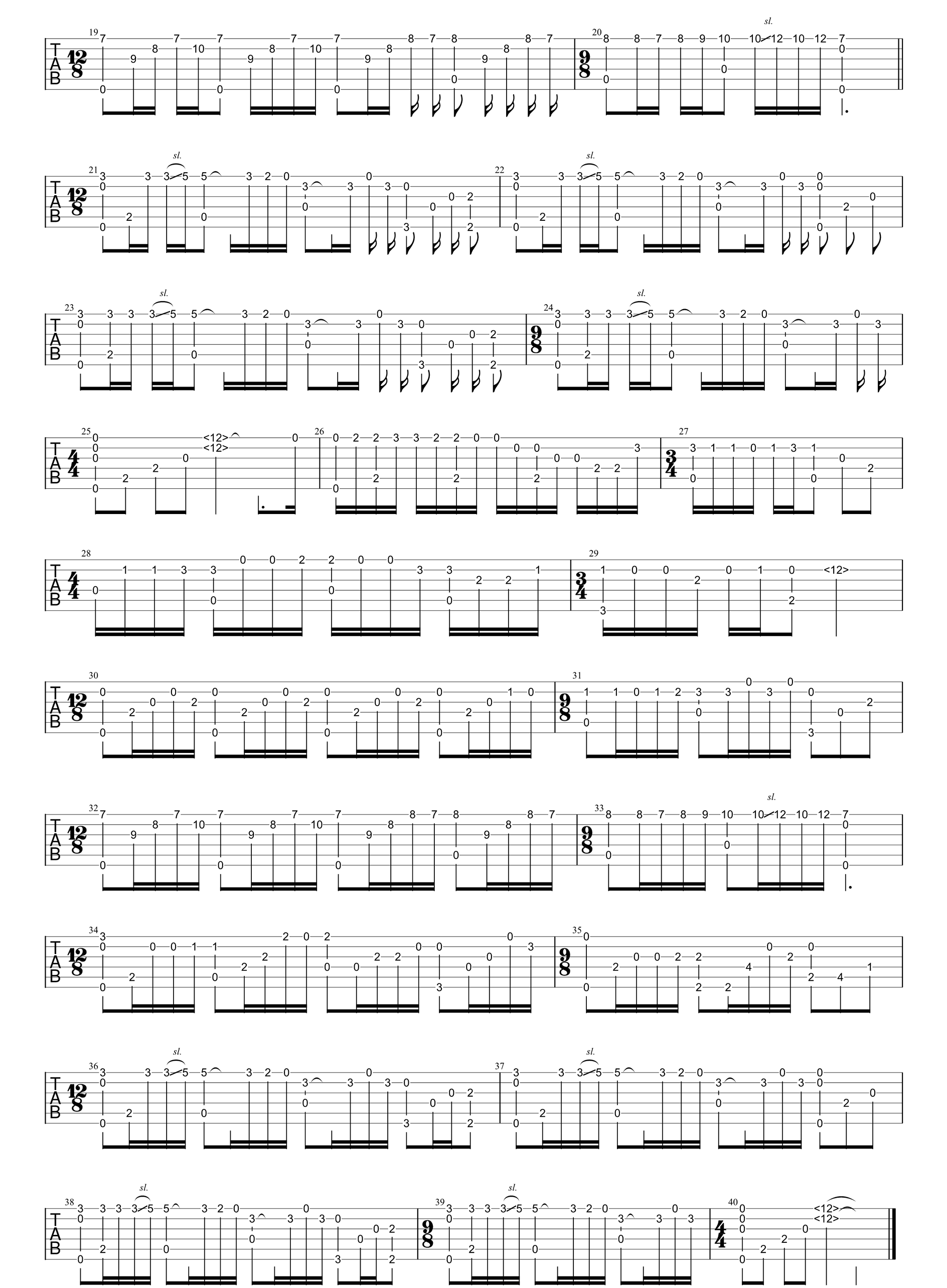 卢家宏《梦中的婚礼》指弹吉他谱_原版指弹谱_吉他指弹教学-图2