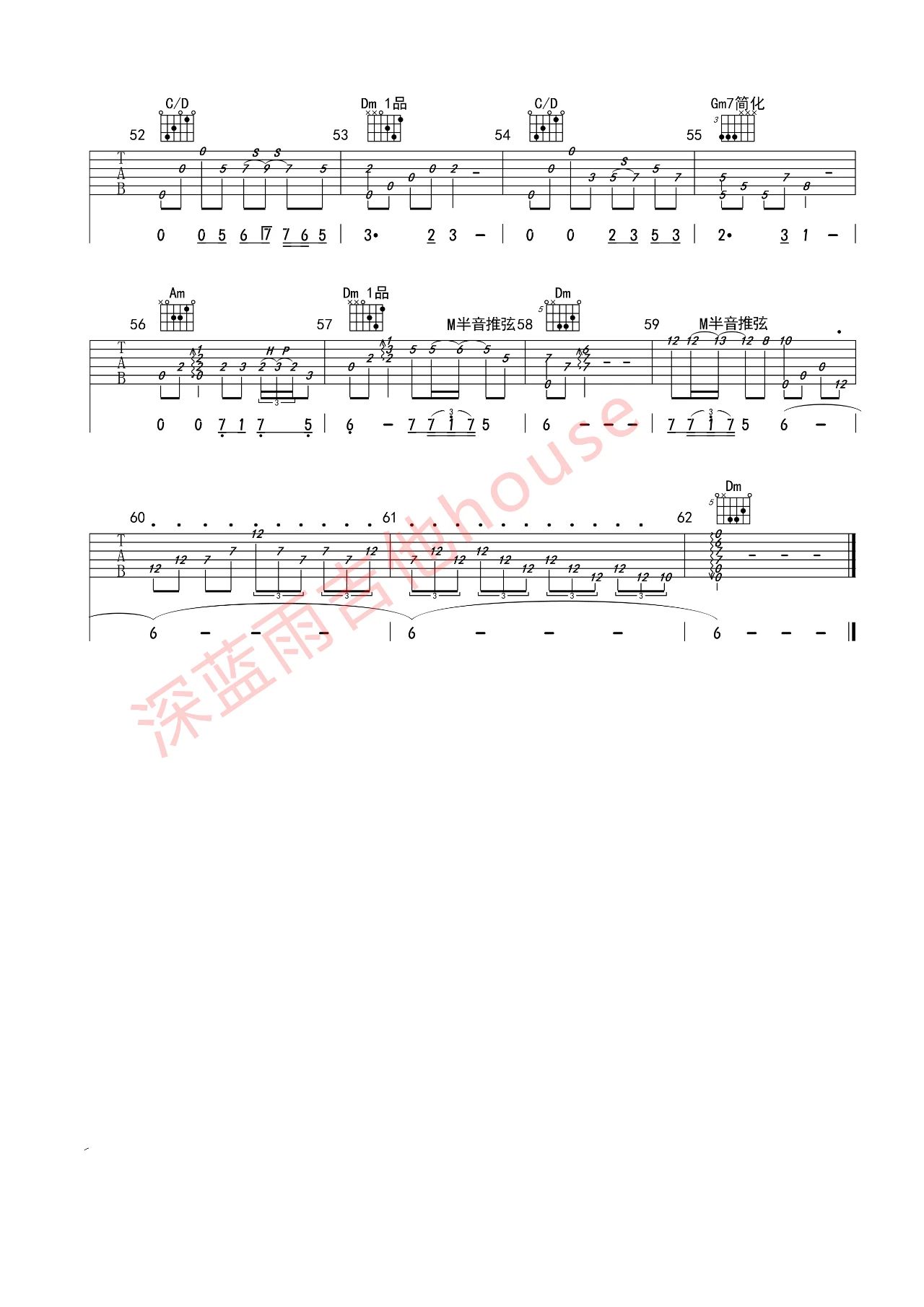 琵琶语指法吉他谱_林海_原版指弹谱_吉他指弹教学-图3