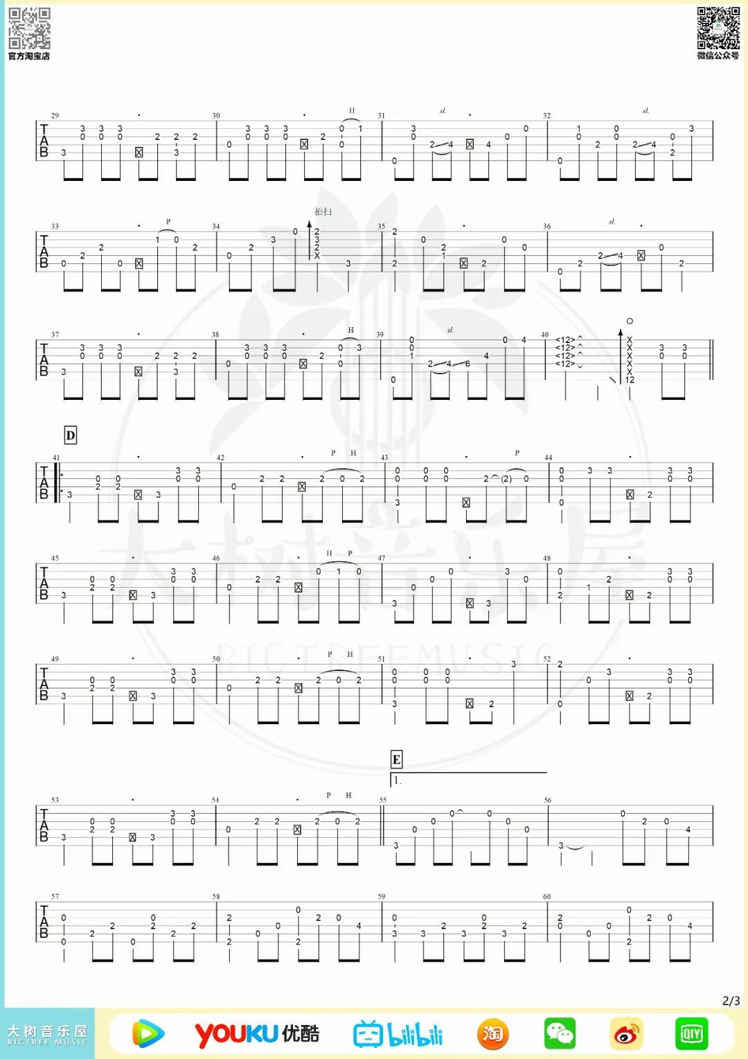 The Truth That You Leave指弹谱_高志豪_独奏谱_吉他指弹教学-图2