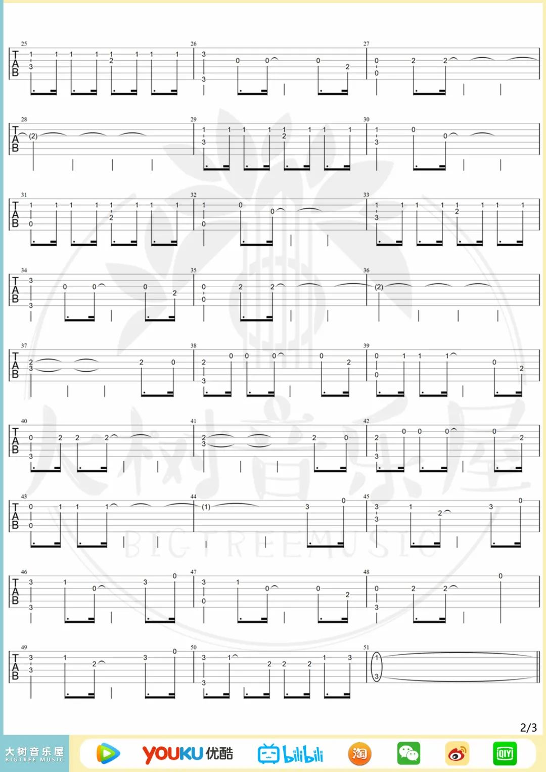 未闻花名指弹谱_Secret Base_原版指弹谱_吉他指弹教学-图2