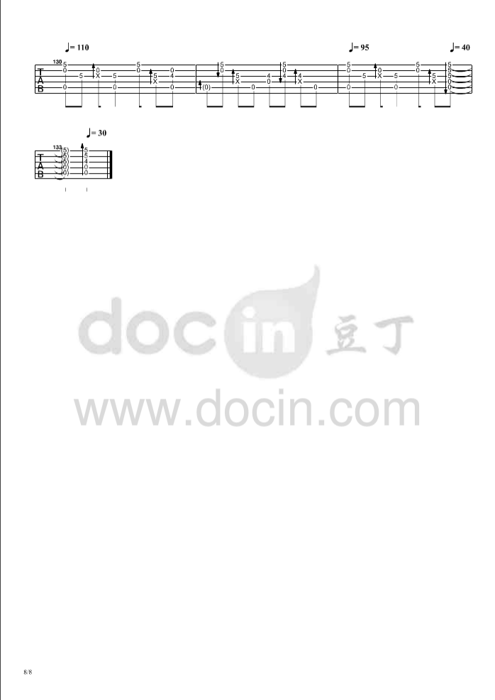 郑成河《for you》吉他谱-D调-豆丁网