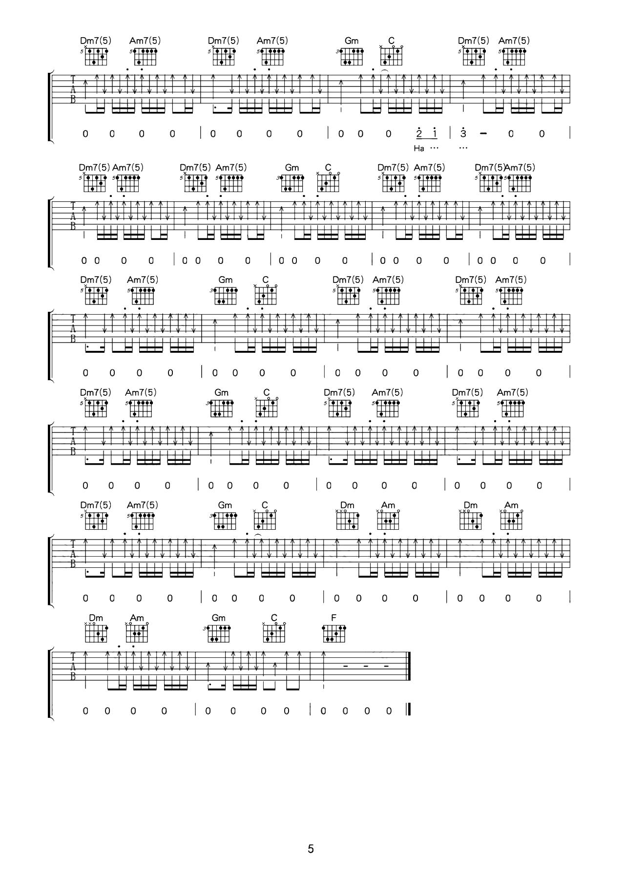 挪威的森林吉他谱-伍佰-C调超原版-带SOLO-附演示教学简谱