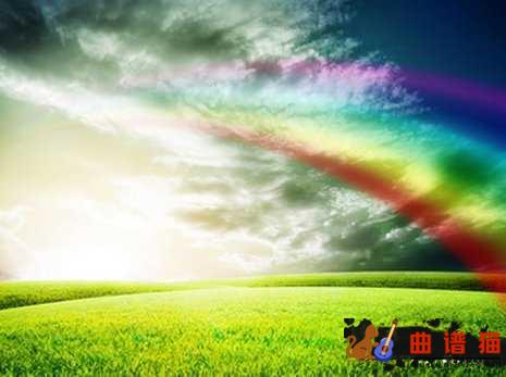 彩虹吉他谱-周杰伦 也许时间，是一种解药简谱