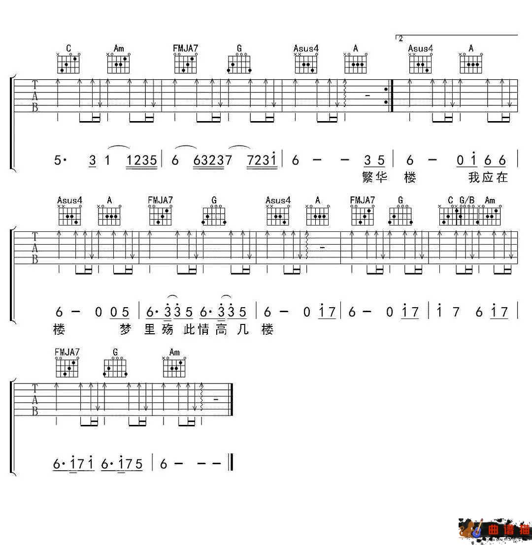 离人愁吉他谱 李袁杰-我应在江湖悠悠 饮一壶浊酒简谱