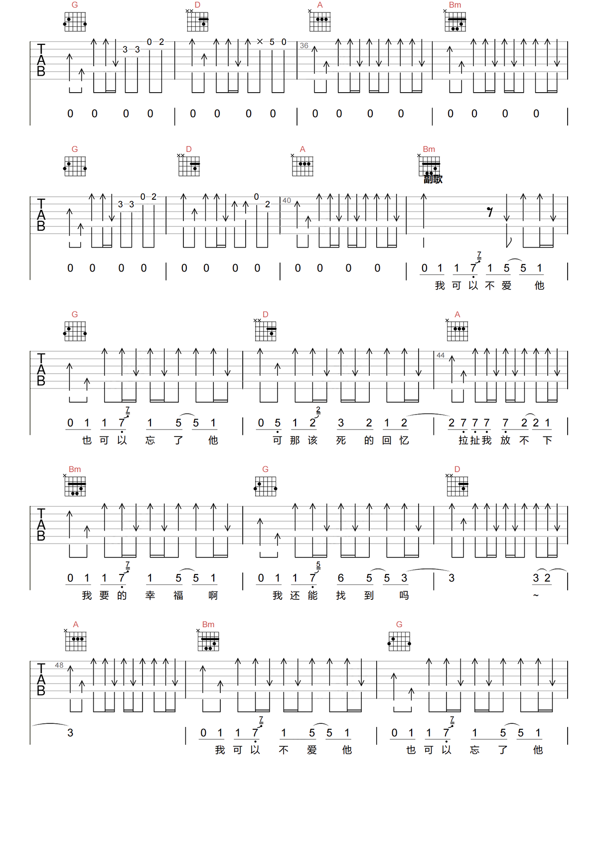 预言吉他谱-打扰一下乐团《预言》G调吉他谱-图片弹唱谱简谱