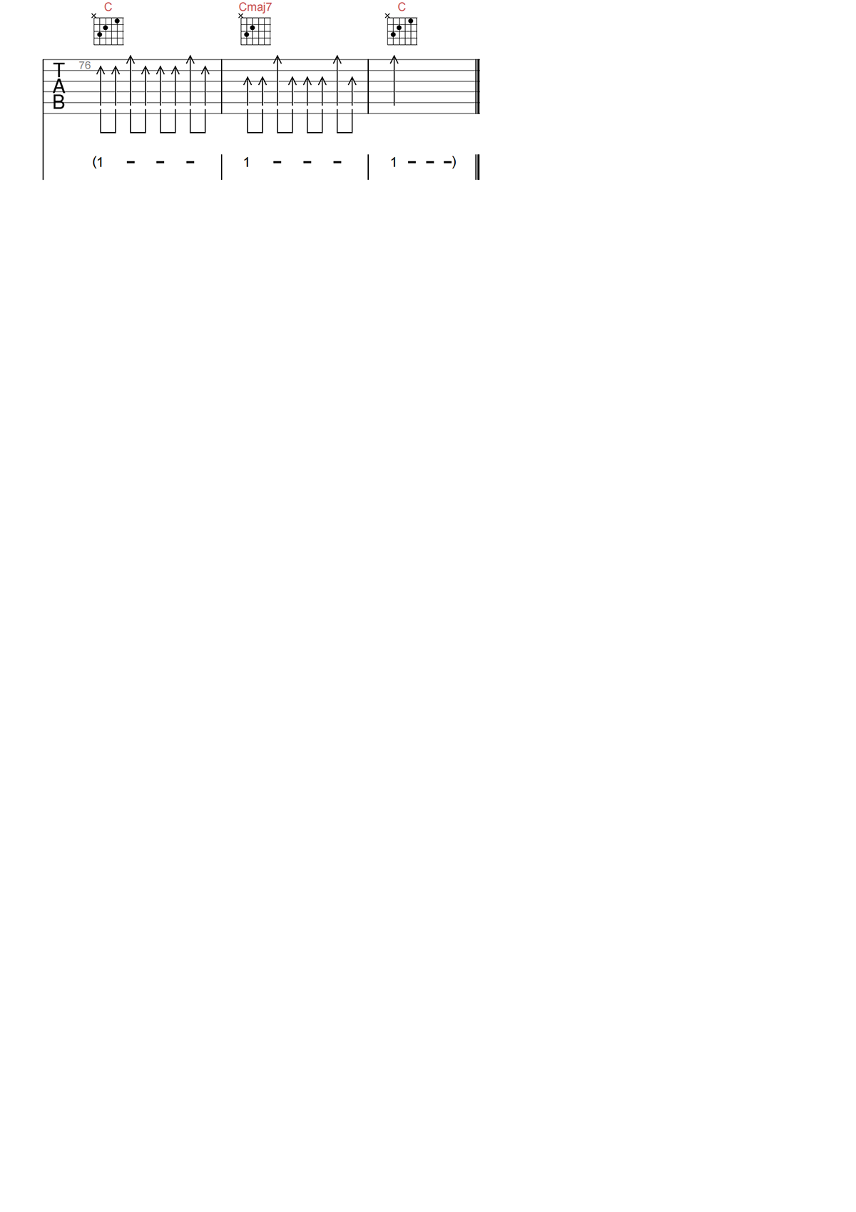 微凉的你吉他谱-陈绮贞《微凉的你》C调原版吉他谱简谱