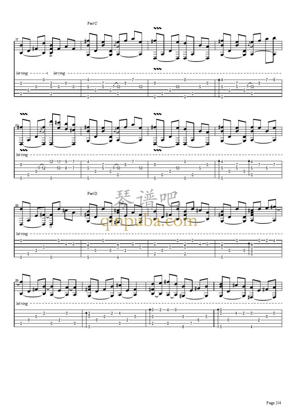 奇迹之山-吉他谱简谱